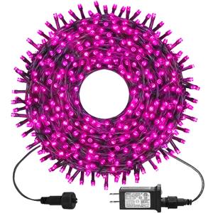 kemooie 300 LED Pink Valentine's Day Lights, 99 FT Connectable 8 Twinkle Modes String Lights with Memory Function, Waterproof Fairy Light for Outdoor Indoor Wedding Party Valentine's Day Decoration