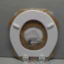 BEMIS 500EC 390 Toilet Seat with Easy Clean & Change Hinges, 1 Pack Round, Cotton White