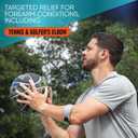 PhysFlex 2-Pack Elbow Brace for Men & Women, Adjustable Tennis & Golfer's Elbow Support Strap for Tendonitis Pain Relief - Compression Pad for Arm, Forearm, Tendon Pain Relief