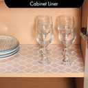Cooyes Shelf Liner for Kitchen Cabinets Non-Adhesive Waterproof Drawer Liner Durable EVA Material Easy-to-Cut Shelf Paper for Refrigerator, Cupboard, Dresser with Modern Pattern (17.7"W x 78.7"L)