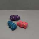 3 Pack 4 Inch Mini Latex Dog Squeaky Toys Goblet Pig Dog Toy for Mimi Small Dogs (Red & Blue & Purple)