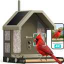 Birdfy Smart Bird Feeder with Camera, 4K UHD Video, Dual-Band 2.4/5GHz Wi-Fi, Solar Powered, AI Identification Lifetime Free, Bird Watching Gift for Bird Lovers