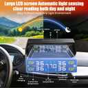 Solar RV TPMS Tire Pressure Monitoring System 4 External Sensors + Solar & USB Dual Power, 0-9.9BAR/0-144 PSI, Color LCD Monitor, 6 Alram Modes, Real-Time TP for RV/Trailer/Truck