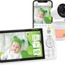 LeapFrog LF925HD Baby Monitor with Camera and Audio,1080p WiFi Remote Access Baby Monitor, 360 Pan & Tilt Camera, 8X Zoom, 5 720p HD Display, Color Night Light &Vision, Two-Way Talk
