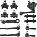 BOXI (Set of 12) Complete Front Suspension Kit Inner Outer Tie Rod Steering Arm Ball Joint Fit for Toyota 4Runner for Toyota Pickup 1986 1987 1988 1989 | ES2369 K9587 K9482 K9422 K9424 ES2376 ES3003