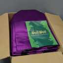 Nush Nush Set of 60 Shiny Purple Gift Bags Bulk Medium Size - Reusable Bulk Gift Bags with Handles - Ideal Goodie Bag For Halloween, Holiday, Small Business, Gifting Events, Birthday - 8Wx4Dx10H