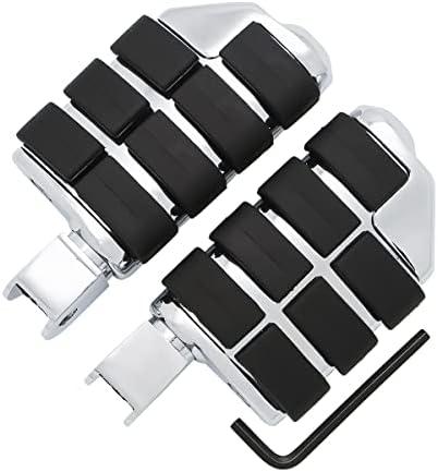 FENGREN Motorcycle Rear Footrests Footpegs Pedals Footboards Fits For Honda Shadow 750 VT750 Ace/Aero/Spirit/Phantom VTX1300 VTX1800 VT1300 Fury Steed VT600 VLX400 Deluxe Magna VF750