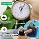 RooTrimmer 100 Pack 2.8 Inches Clear Plant Pots with Drainage Holes, Transparent Seeding Nursey pots, Round Plastic pots for Seeds Starter, Seeds Germination