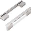10 Pack Brushed Satin Nickel Cabinet Pulls 5 Inch Hole Centers Kitchen Cabinet Handles Silver Drawer Pulls Cabinet Hardware