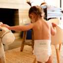 Pura Size 7 Eco-Friendly Diapers (33+lbs) Hypoallergenic, TCF, Soft Organic Cotton, Sustainable, up to 12 Hours Leak Protection, Allergy UK, Recyclable Paper Packaging, 6 Packs of 17 (102 Diapers)