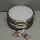 36W 3600lm Super Bright LED Light Fixtures, 2PACK Modern Flush Mount Ceiling Lights Daylight White 5000K, 13 Inch Dimmable Lamps for Kitchen Bathroom Hallway Bedroom, Brushed Nickle