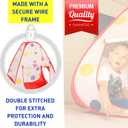 Kids Play Tent with 100 Balls – 39″x39″ Pop-Up Ball Pit Playhouse – Indoor/Outdoor Toy with Mesh Windows & Carry Bag, Small