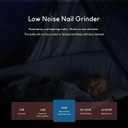 Electric Nail Clippers Fingernails Automatic Manicure Portable Charging Cut Polish Trim Nail Grinder Adults NL6312 Pink