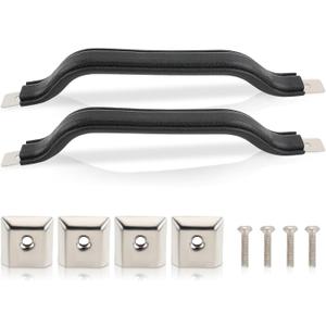 55009801K Interior Door Handle Pull Strap Kit Black Front Left Driver and Right Passenger Side Compatible with Jeep Wrangler YJ 1987-1995 Pack of 2