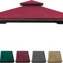 Replacement Gazebo Canopy for 10 x 12 Regency II Patio Gazebo,(Burgundy)