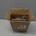 MyGift Bathroom Hand Towel Holder, Towel Rack Ring 5.5x8.7 inch for Kitchen, Laundry Room, Matte Black Industrial Metal with Rustic Solid Burnt Wood (Dark Brown)