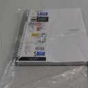 Five Star Spiral Notebook + Study App, 5 Subject, College Ruled Paper, 8-1/2" x 11", 200 Sheets, Fights Ink Bleed, Water Resistant Cover, White (72460)