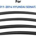 Window Visors Rain Guards for 2011 2012 2013 2014 Hyundai Sonata, Out-Channel Window Vent Wind Deflectors Visors Shades for 2011-2016 Hyundai Sonata Hybrid