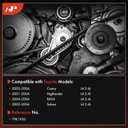 A-Premium Serpentine Belt 75.98 In For Toyota Camry 2002-2004, RAV4 2004, Highlander 2001-2004, Solara 2002-2004, 2.4L