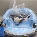 12V Electric 360° Spin Car Toy Ride on Bumper Car for Toddlers with Remote Control Light Blue
