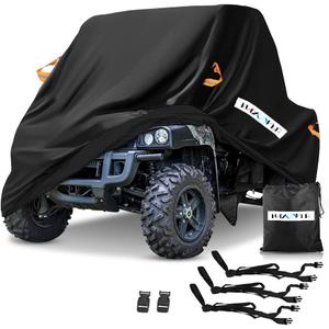 UTV Cover, Waterproof Heavy Denier Oxford Cloth Material for Polaris RZR Yamaha Rhino Can-Am Defender Honda Pioneer Kawasaki Mule Teryx 2-3 Passenger Single Row seat