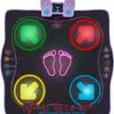 Kidzlane Electronic Dance Mat for Kids 8-12, Wireless Kids' Dance Pad with Bluetooth/AUX, Built-in Music, 5 Challenge Levels, 4 Modes - Interactive Toys for Children, Ages 6 and Up, Original Design 