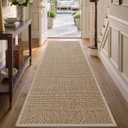 DEXI Ultra Thin Hallway Runner Rug 24x72, Non Slip Entryway Rugs,Beige