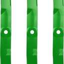 Youxmoto 62 inch Mower Blade Fit for John Deere M143504, 330-500, 2025R, 2027R, 2032R, 2210, 2305, 2320, 2520 with 62" Mower Decks 62 inch Deck Medium Lift 3 Pack