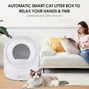 Self-Cleaning Cat Litter Box - Large Automatic With App Control, Odor Removal, Anti-Pinch Safety Protection, Smart System Suitable for Multiple Cats