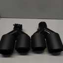 2-Pack Carbon Fiber Dual Exhaust Tips 2.25" Inlet to 3.5" Outlet, Universal Tailpipe 2.25 Inch Exhaust Muffler Tips