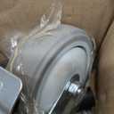 ERKOON 4 Inch Prep Table Caster Wheels Set, 4 Heavy Duty Expanding Stem Casters Fit 7/8", 1", 1-1/2", 1-5/8" Tube Leg with Brake for Stainless Steel Table, Cart, Furniture Legs, Kitchen Workbench