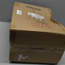 Oneach 19.5 Table Lamps Set of 2, Pull Chain Switch Bedside Table Lamps, Farmhouse Nightstand Lamp with Unique Natural Shade, Small Lamp for Living Room, Bedroom, Home Office, Nursery (Dark Brown-2Pack)