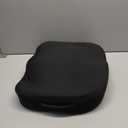 Portable Seat Cushion for Office Soft Memory Foam Seat Cushion Non Slip Bottom with Carry Handle,Washable Cover，Comfortable Coccyx Cushion for Home Office Chair Pad，Car Seat, Wheelchair (Black)