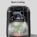 Steam Air Fryer, Self Cleaning Smart Air Fryers, with Visible Window, 1700W High Power Airfryer, 7.5 QT for Family of 4-6, Whisper Quiet Technology, 12-in-1Presets, Dishwasher Safe Non Stick Basket