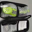 Cordless Electric Scissors: 4V Rechargeable Rotary Cardboard Cutter, 3000mAh Battery, with LED Light & Safety Lock, 2 Blades, Electric Box Cutter for Fabric Carpet Carton Plastic Leather Cloth (Green)