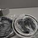 TeamFar Mixing Bowls, Stainless Steel Nesting Salad Bowls with Airtight Lids Set, For Serving/Mixing/Storing, Healthy & Long-lasting, Dishwasher Safe & Easy Clean, 4.6/3 / 1.5 QT, Black