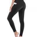 GAYHAY Leggings with Pockets for Women - High Waisted Tummy Control Yoga Pants for Gym Running Workout Small/ Medium