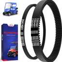 EZGO Drive Belt & Starter Belt, Golf Cart Drive Belt & Starter Generator Belt Kits Fit 1994-UP EZGO TXT Medalist 4 Cycle Gas, Replace OEM 72024G01 72025G01 72054G01 26414G01