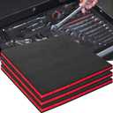 ONREVA Tool Box Foam, 3Pack 24x24x1 inch, Foam Inserts for Cases, Polyethylene Storage Sheets for Toolbox Hard Case, Tool Shadow Insert, Kaizen Organizer Sheet