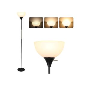 Floor Lamp, Dimmable Standing Lamp, 3 Levels Brightness Led Floor Lamp Rotary Switch Floor Lamps Modern Industrial Lamp with Shade, Tall Lamps for