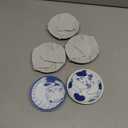 Dessert Sushi Soy Sauce Salad Small Plate Set Ceramic Cats Design Set of 5 Made In Japan Sleeping Cat