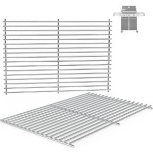 7528 7524 19.5" Grill Grates for Weber Genesis 300 Series Genesis E310 E320 E330 S310 S320 S330 EP310 EP320 EP330 for Weber Genesis 300 Grill Parts, 7MM Stainless Steel