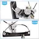Front Left Driver Side 2 Pins Power Window Regulator with Motor Assembly Compatible for Chevrolet Cruze 2012-2015 Cruze Limited 2016, Replacement 751-739