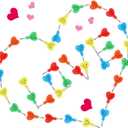 Zonon 72 Pcs Valentine's Day Pencils Bulk Plastic Stacking Heart Pencils Cute Smile Face Pens for Valentine's Day Gifts Rewards Goodie Bag Stuffers Party Favors (Colorful)