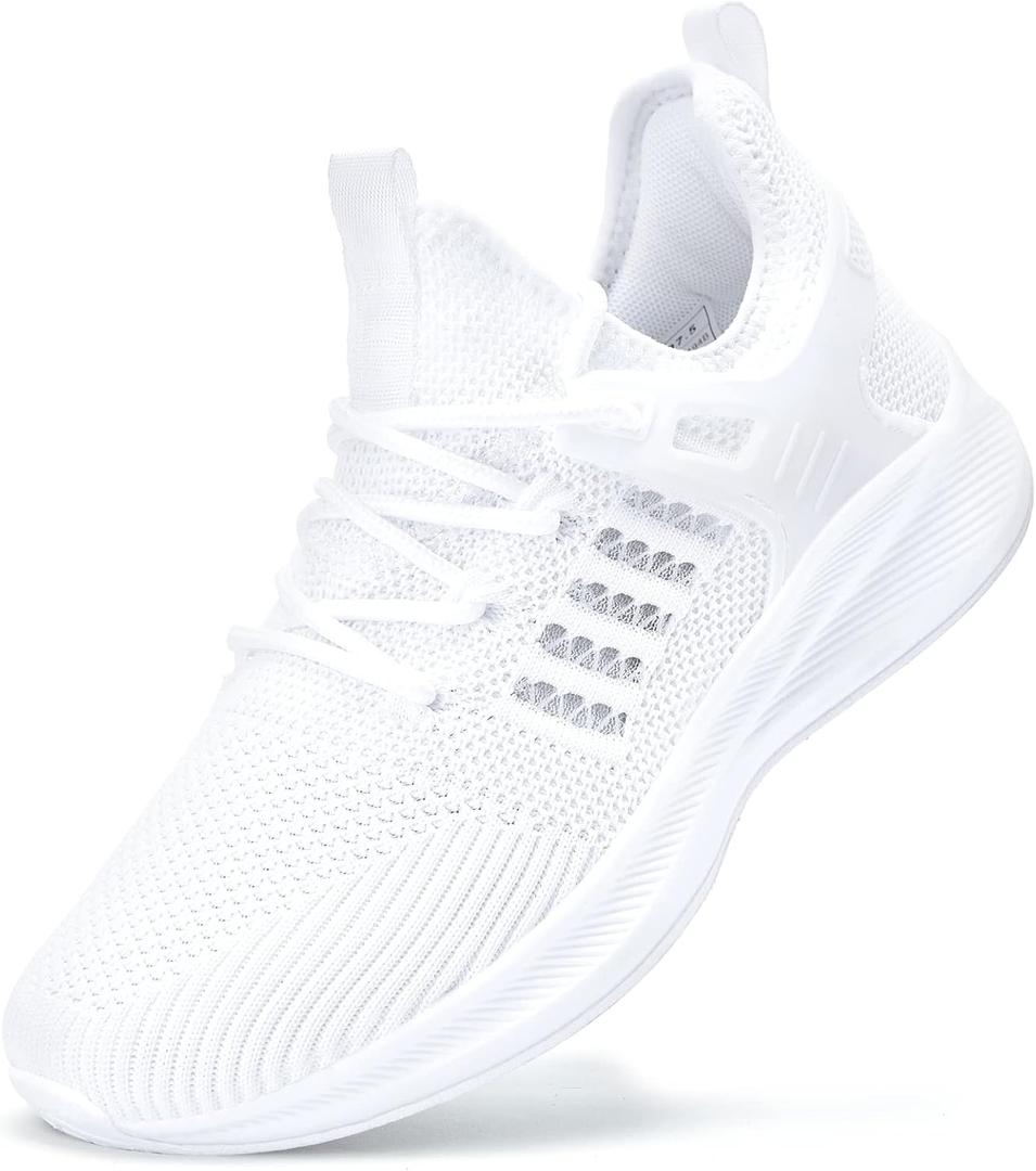 Womens Athletic Walking Shoes - Running Tennis Shoes Jogging Workout Lightweight Breathable Slip on Sneakers for Indoor Outdoor Gym Travel Work (8)