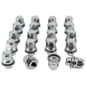M12x1.25 Lug Nuts, Wheel Accessories Parts Set of 20pcs Chrome 12x1.25 Lug Nuts Replacement for Infiniti EX35 EX37 FX35 FX37 Nissan Maximas Pathfinders Aftermarket Wheel Chrome Closed End