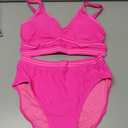 Blooming Jelly Womens High Waisted Bikini Sets Two Piece Tummy Control Swimsuits 2026 Modest Bathing Suit M, Pink