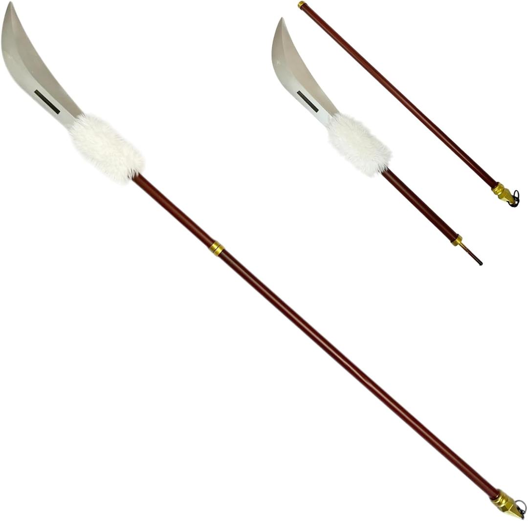JJK Cursed Tools Playful Cloud Three Section Cudgel Inverted Spear of Heaven Anime Toji Foam Sword Weapon Model for Cosplay Halloween, Compact