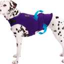 AOOLMOL Dog Anxiety Vest and Shirt, Skin-Friendly Calming Shirt - Thunder Jacket for Pet Vet Visits - Dog Jacket for Thunder, Fireworks, Anti Anxiety Vest for Pet Without Medicine & Training, Large, Purple