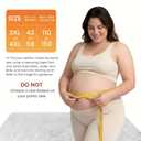 Plus Size Pregnancy Belly Band Extra Large Maternity Support Belt for Belly, Waist & Back Pain Relief Adjustable & Breathable Belly Band for 4XL Moms (Fits Waist 43"-59",Beige)